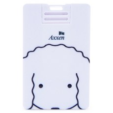 Axxen 胖嘟嘟狗狗角色卡片型USB隨身碟 U38, 32GB