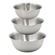全不鏽鋼攪拌碗 3件組 S186, 1組, 主鍋19cm+22cm+24cm