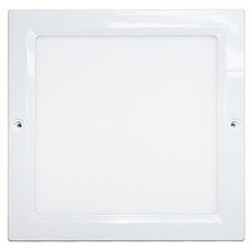 長壽燈 LED 超薄方形吸頂燈 20W 250mm, 1個, 白色(燈具), 燈泡色(燈泡)