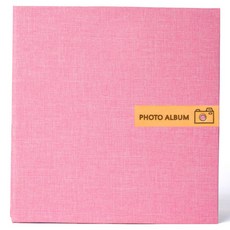 Allode 回憶照片黏貼式相簿 33.5 x 32.5 cm, 30張, B01 粉色 + 黑色