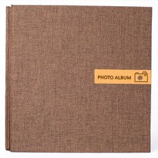 Allode 回憶照片自黏式相簿 33.5 x 32.5 cm, 40張, B04 棕色 + 白色