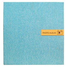 Allode 回憶照片自黏式相簿 33.5 x 32.5 cm, 40張, B09 天藍色 + 白色