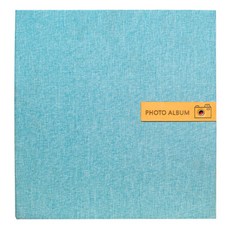Allode 簡約自黏式相簿 28 x 27 cm, A09 天藍色 + 白色, 40張