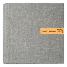 Allode 簡約照片黏貼式相簿 28 x 27 cm, A07 灰色 + 白色, 60張