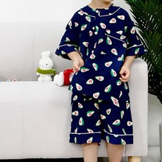 씨엘스토리 남아용 냉감 인견 반팔 잠옷 상하 2세트