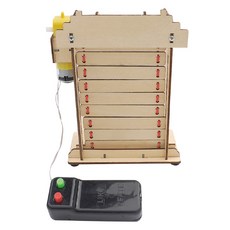 Teachers 小學科學實驗 STEAM DIY 捲簾式車庫門 全自動出入門 製作套組 M-22, 1個