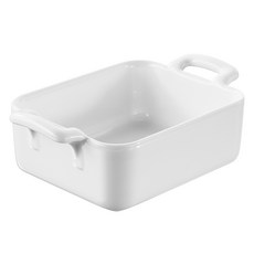 REVOL Belle Cuisine 長方形把手盤 16 x 11 x 4.5 cm, 1個, 白色