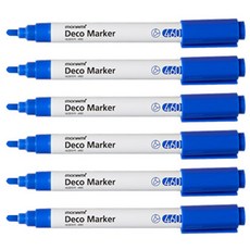 monAmi DECO MARKER 460 6入, 藍色, 6個