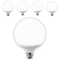Vitzon Wonha 1級 LED 曼佳美球型燈泡 15W 白色, 晝光色, 5個