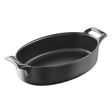 REVOL Belcuisine 橢圓形把手盤 18 x 12 x 4.5 cm, 1個, 黑色