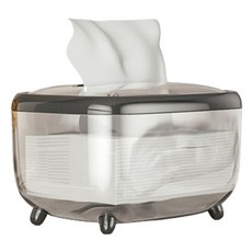 unhev 透明奢華面紙盒, 1個, 03 黑色