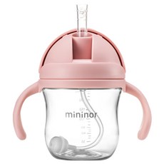 미니노어 트라이탄 빨대컵, PINK, 1개, 220ml