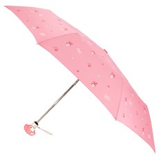 三麗鷗 美樂蒂 蝴蝶結 立體握把 全自動雨傘 MUHKU70033+傘套組