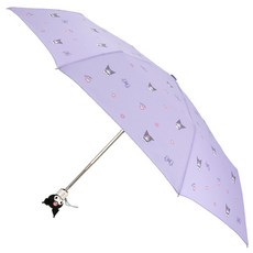 三麗鷗 酷洛米 蝴蝶結 立體手柄 全自動雨傘 MUHKU70035+傘套組