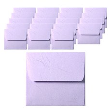 한지 미니 봉투, 퍼플, 20개