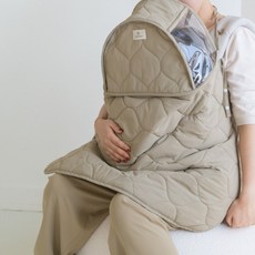 Ymmama 多功能防疫嬰兒背巾保暖, 內襯米色