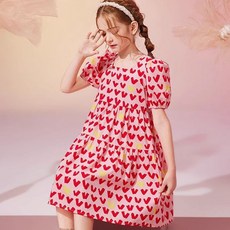 Arbe 여아용 러블하트 원피스
