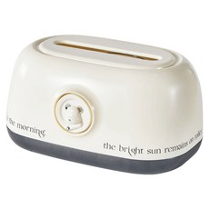 언헤브 럭셔리 베어 티슈 케이스, 01 블랙, 1개