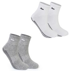 Asana 男性用羅紋中筒襪2雙組