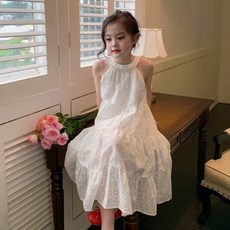 Arbe 女童 Manille 鏤空洋裝