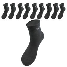 韓國 BUFFALO 男士日常襪10雙組, 1套, 黑色