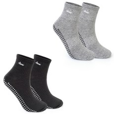 Asana 男性用羅紋中筒襪2雙組