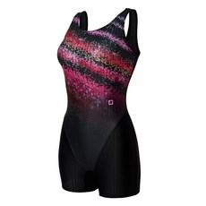 Rally 女性水中有氧運動U型美背三分連身室內泳衣 OSLH653