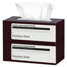 NARD喜馬拉雅草本潔面巾 Skin Therapy自然 80張抽取式洗臉巾, 單色, 2盒