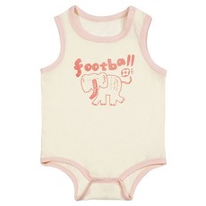 베베니즈 유아용 애니멀 컬러라인 민소매 바디수트