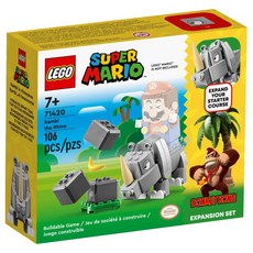 LEGO 樂高 超級瑪利歐系列犀牛蘭比積木玩具組 71420