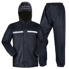 Life GONGyOU 男用騎士機車雨衣 防雨服 網眼材質 上下兩件式套裝