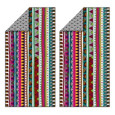 4몬스터 극세사 대형 뉴비치타월, 보헤미안, 2개