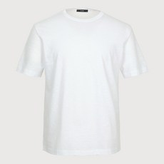 트레몰로 남성용 컬러 솔리드 라운드 반팔 티셔츠 AS4Y24