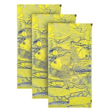 4monster 超細纖維大型沙灘巾, 午夜金, 3個