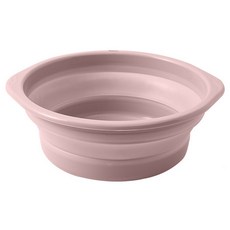메오 공간활용 자바라 다용도 접이식 대야 L, 핑크, 1개