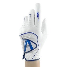 ANYGOLF QG 機能性合成皮男款高爾夫手套 左手用, 白色, 1個