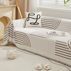 Topia 水洗 可機洗 沙發套 現代室內裝飾 圖案 彩虹, 1個, 棕色