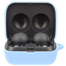 SPACE SHIELD Sony WF-L900 相容 LinkBuds 矽膠保護殼, 天藍色