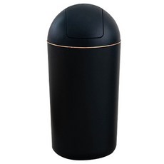 CS Living Rema 按壓式垃圾桶 20L 圓形, 1個, 金色黑色