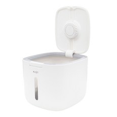 KAZT 現代風一鍵式密封廚房米桶 5kg, 灰色, 1個