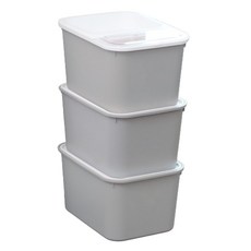 KAZT 馬卡龍米桶 10kg, 3個, 淺灰色