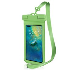 젤루뚝 휴대폰 방수팩 방수케이스, 그린, 1개