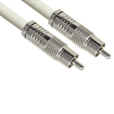 韓國製高級RCA 5C同軸電纜 白色, MLZ-WCC150(15m), 1個