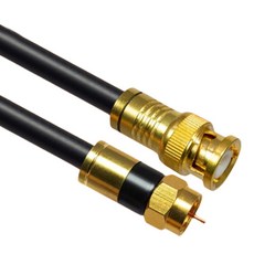 韓國製 BNC 轉 RF 5C 同軸電纜 高級款 金黑色, MLZ-GBR500 50m, 1個