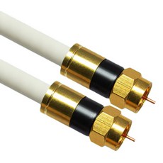 韓國製高級款金色RF天線5C同軸電纜 白色, MLZ-WGRR150 (15m)