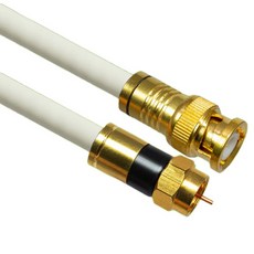 韓國製 BNC TO RF 5C 同軸電纜 高級型 金色 白色, MLZ-WGBR500 50m
