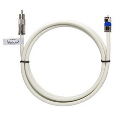 韓國製 RCA TO RF 5C 同軸電纜 高級型 白色, MLZ-WCR500 50m, 1個