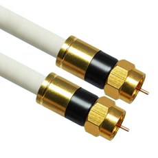 韓國製高級型金色RF天線5C同軸電纜 白色, MLZ-WGRR500 (50m)