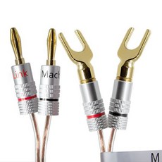 마하링크 국산 바나나 TO 말굽 GGUK 30C 스피커케이블, ML-C3GM20(20m), 1개
