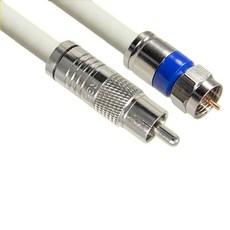 韓國製 RCA TO RF 5C 同軸電纜 高級型 白色, MLZ-WCR300 30m, 1個